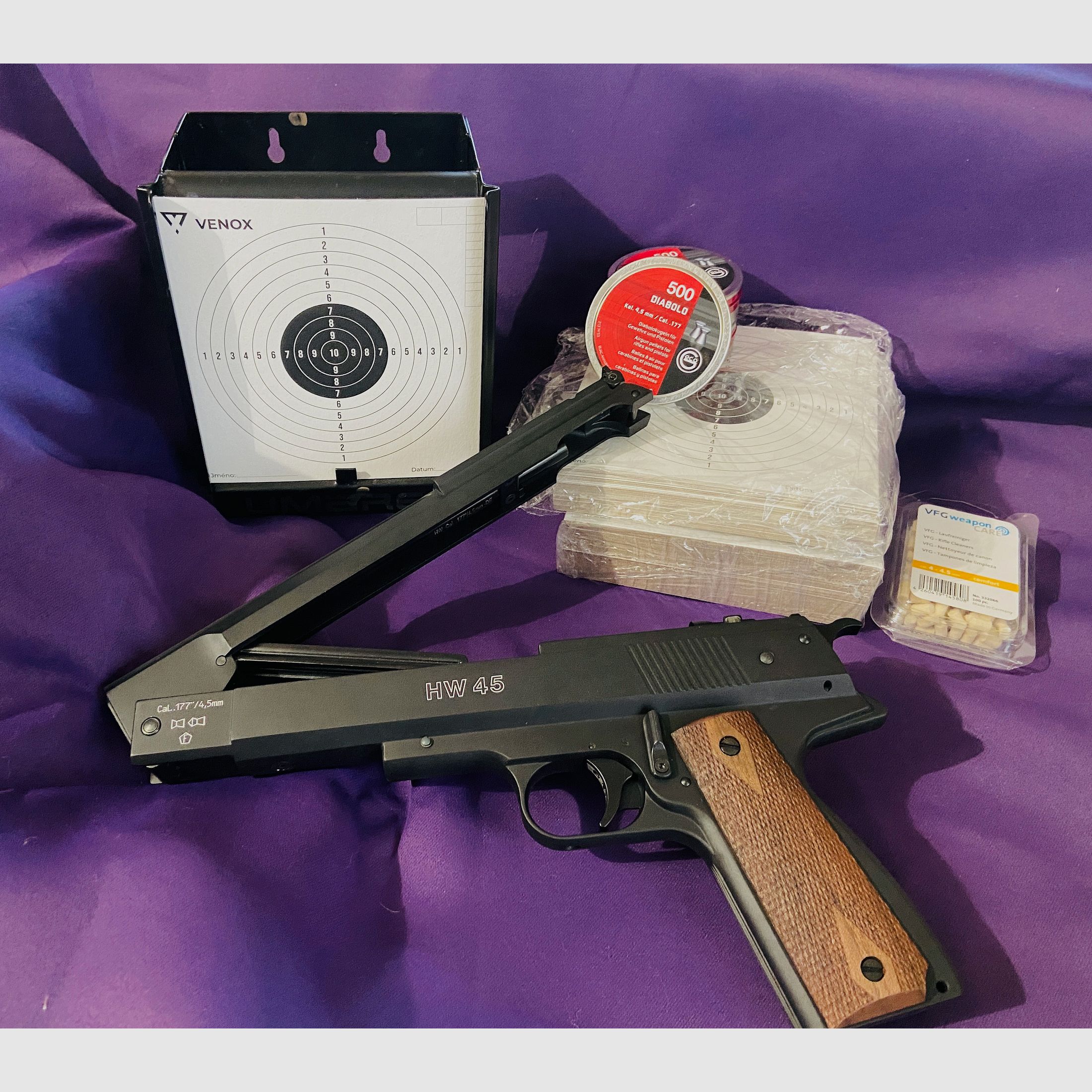 Weihrauch HW 45 Luftpistolen Set