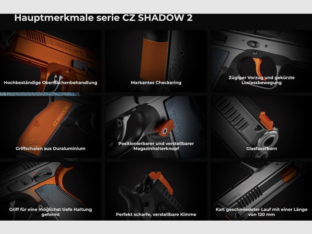 CZ Uhersky Brod SP-01 Shadow II Compact 9mm Luger OF halfautomatische pistool 9mm Luger