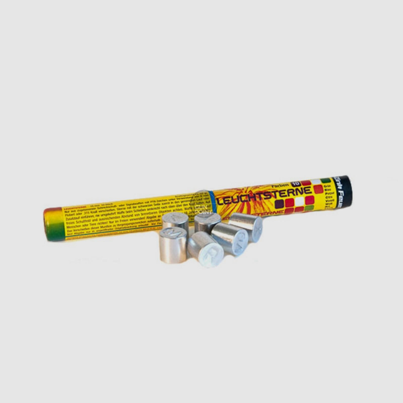 ZINK Effektmunition - Leucht-Signalsterne 10-farbig 10 tlg.