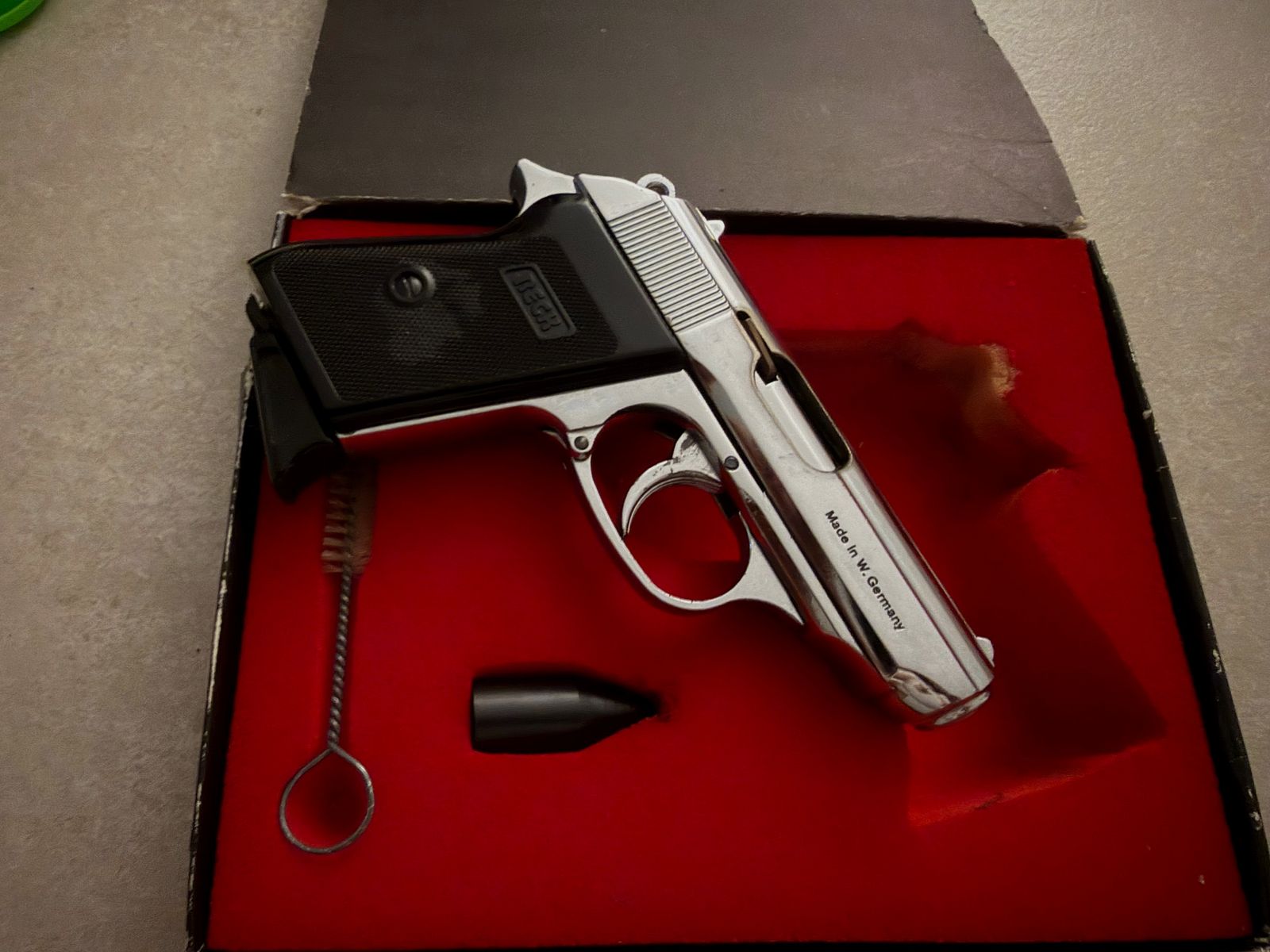 Pistolet gazowy Reck PK 800 Chrom OVP bez miejsc łamania 