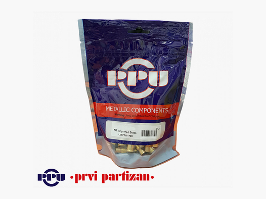 PPU PRVI PARTIZAN Étuis calibre 40 S&W Boîte de 50 étuis non amorcés