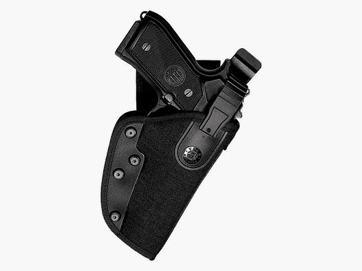 OWB-Holster mit Stop-Snap-Funktion 3"- 4" S&W K/L Frame, HW 357, Colt Phyton, Ruger GP100, Taurus 431/441/65/66/669/82 Linkshänder