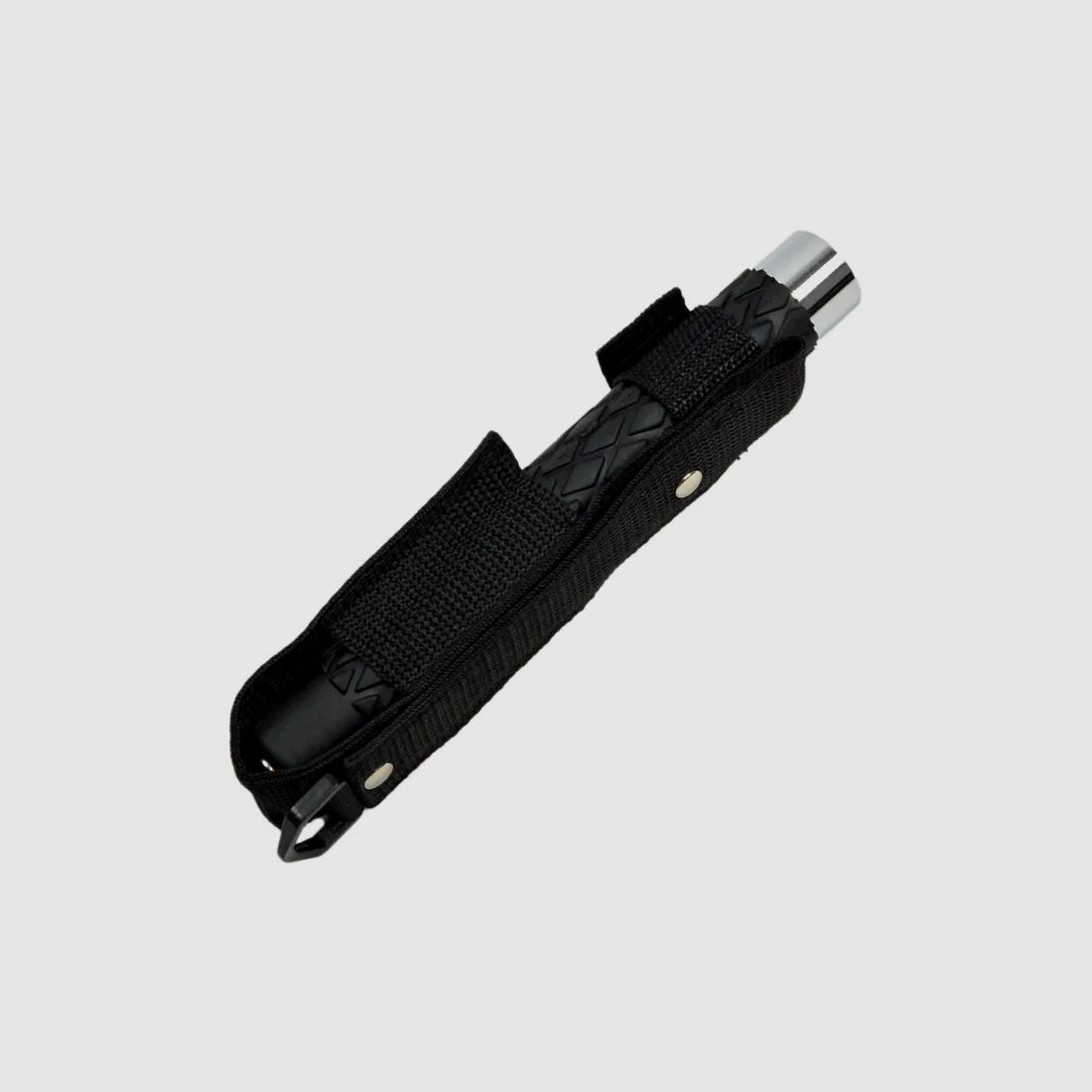 Teleskop Schlagstock 20,5/53cm, Chrom + Gürtelholster