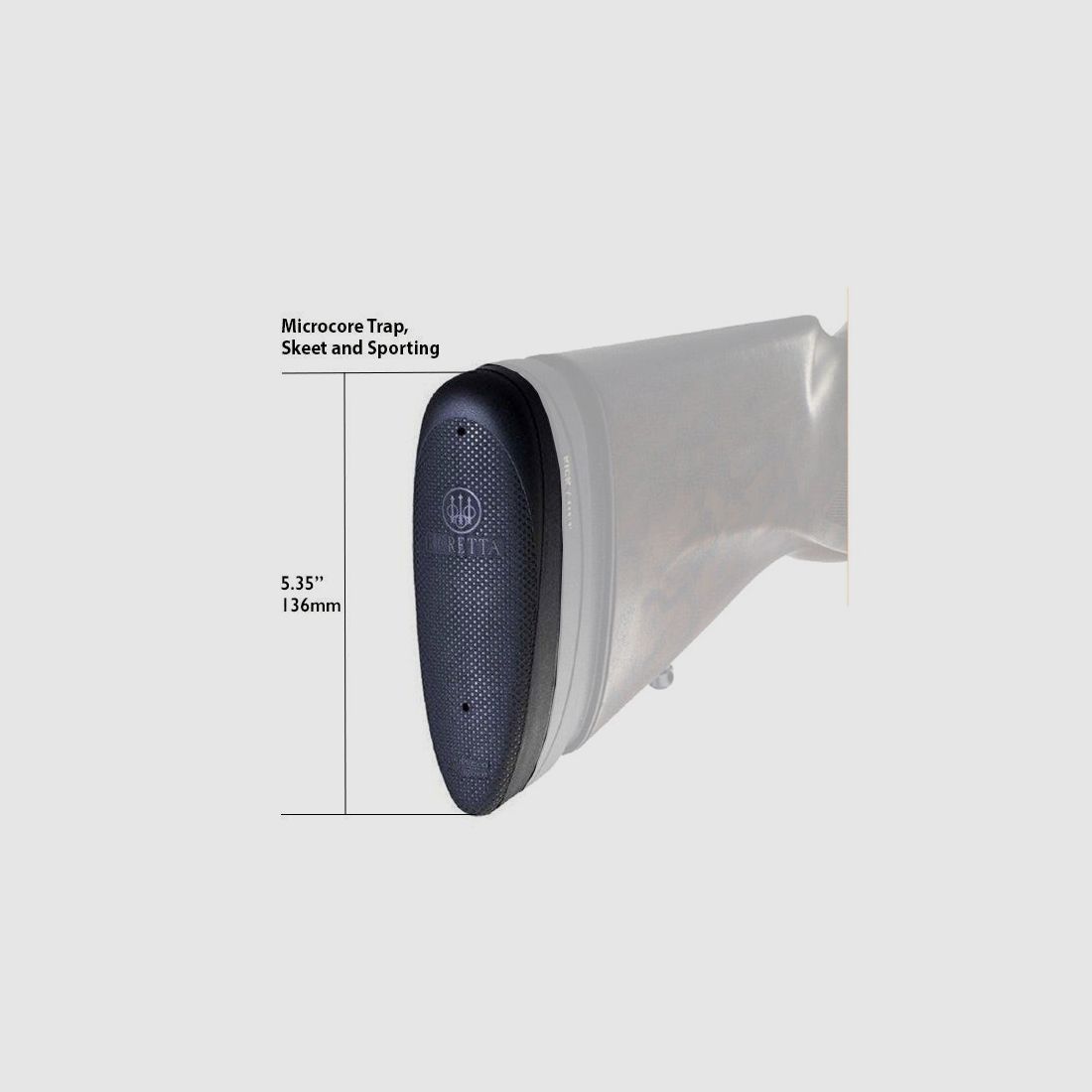 BERETTA Butt Pad MICROCORE SKEET AND SPORTING HIGH 23MM