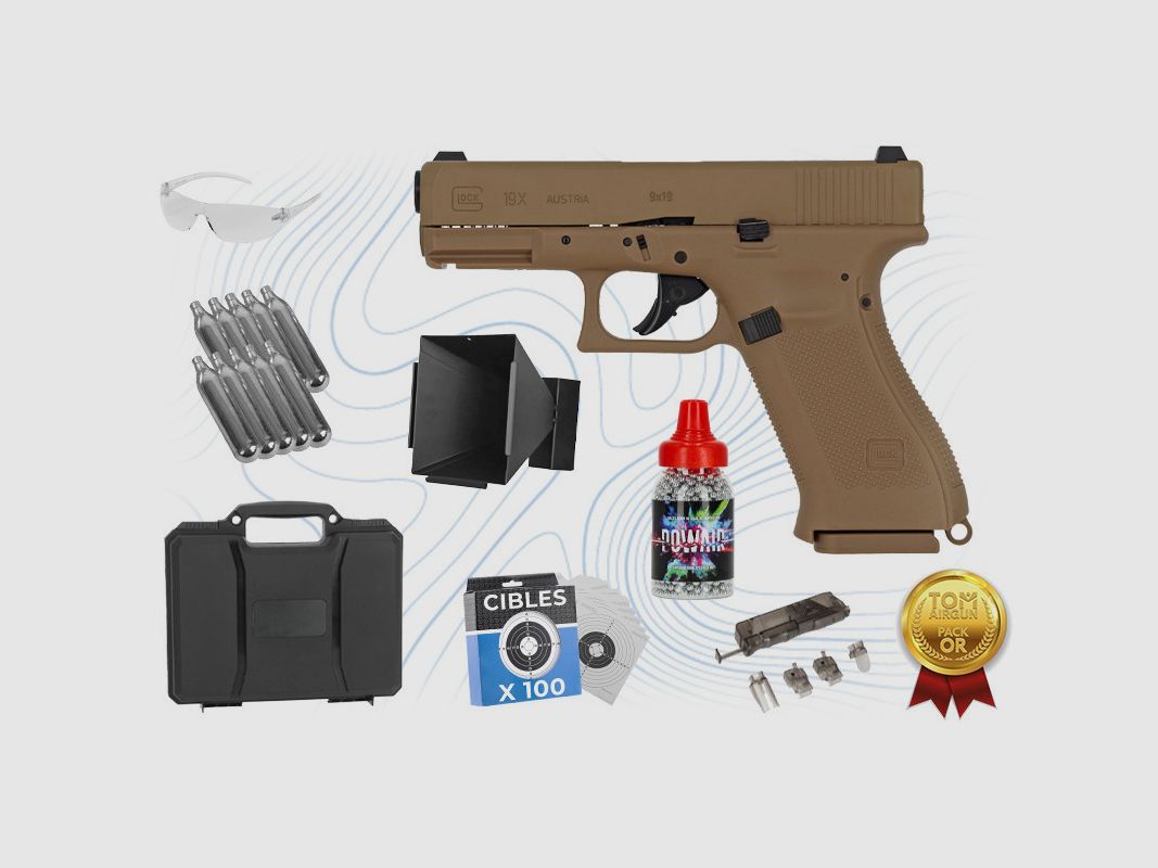 Pack Or Pistole Glock 19 X Kal. BB 4,5 mm Umarex