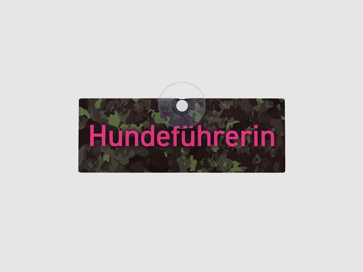 Autoschild mit Saugnapf "Hundeführerin"