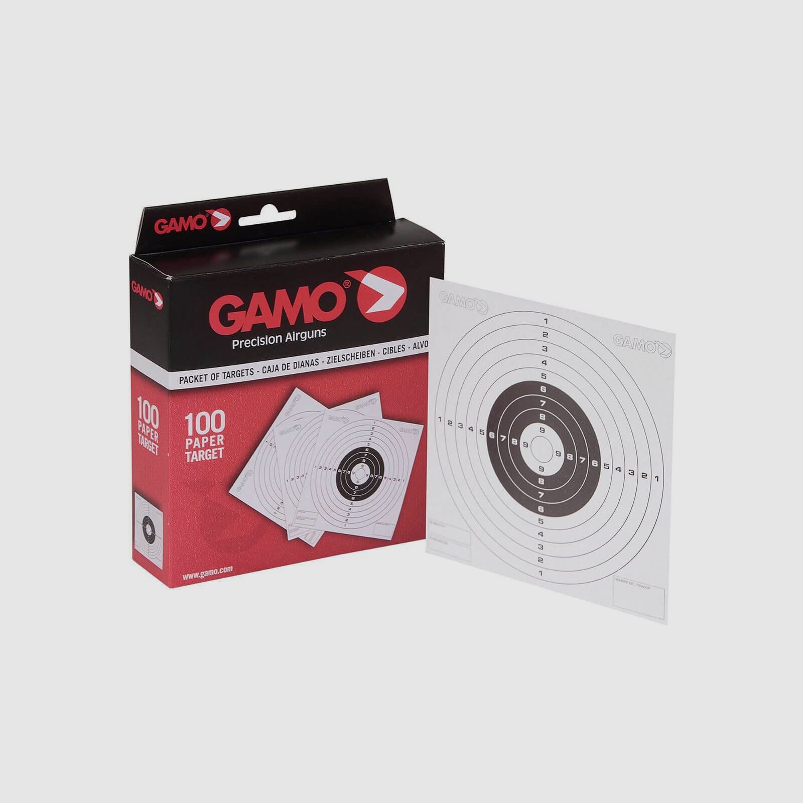 Kiste mit 100 Zielscheiben Gamo