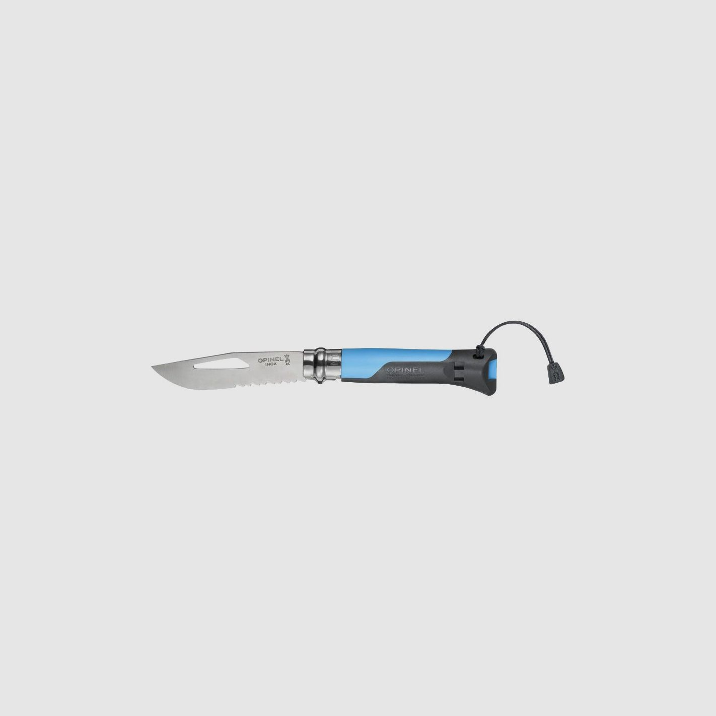 Opinel 08 Outdoor Messer Klinge inox Griff Polymer blau, Bild 1 von 2