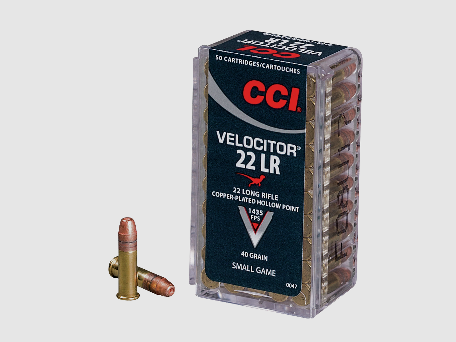 CCI .22 LR 2,6g Copper Plated Hollow Point Velocitor