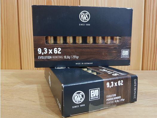 RWS MUNITION Kal. 9,3x62 EVO 291 gr.