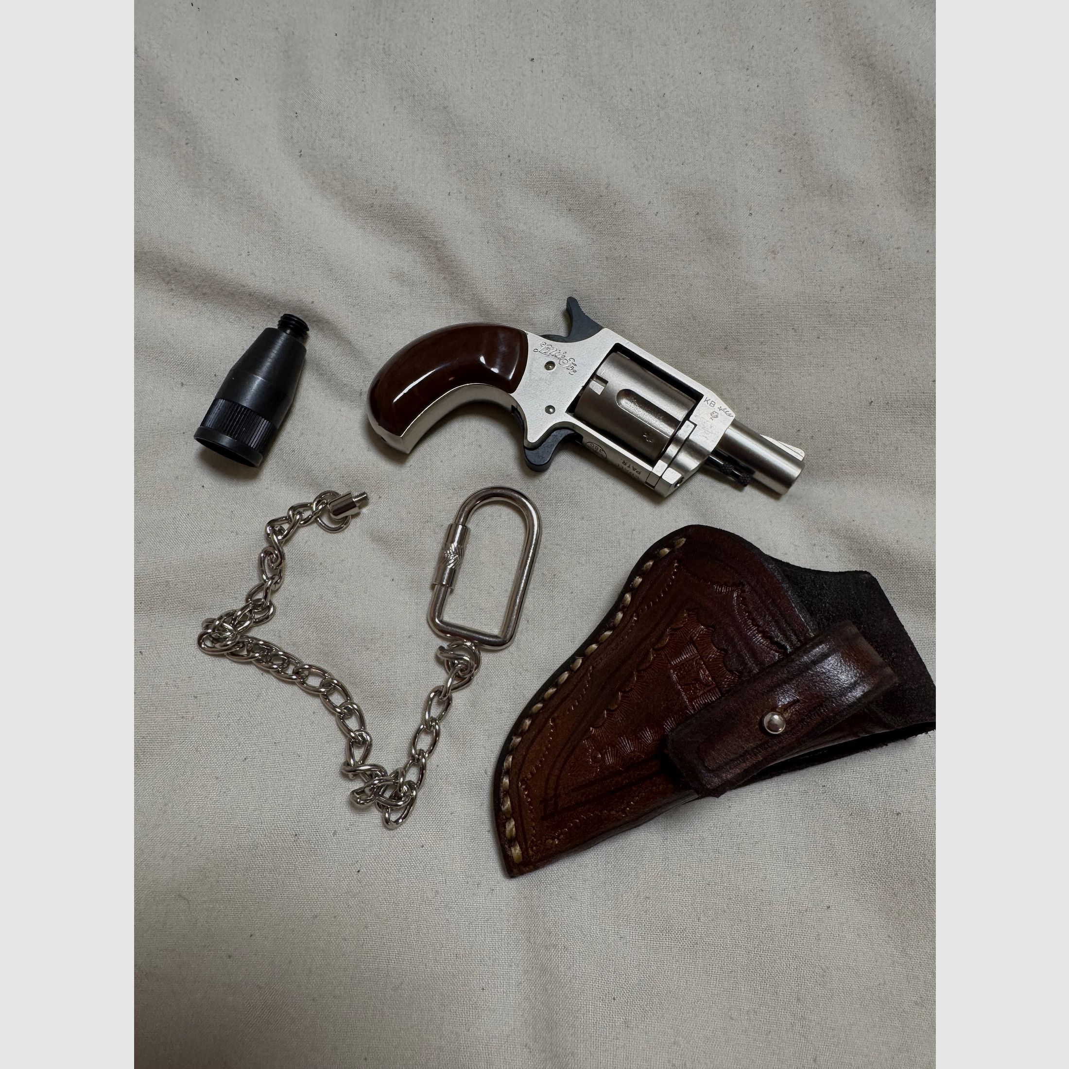 Röhm Little Joe niklowany - PTB 380 - Kaliber .22 long strzał ostrzegawczy