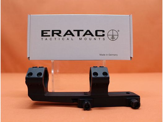 Recknagel Era-Tac block mount 30mm (T2033-0022) with nut, black aluminum, 3'' extended for Picatinny profile