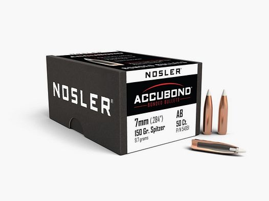 Puntas Cal. 7mm-150 Spitzer Nosler Accubond 50un.