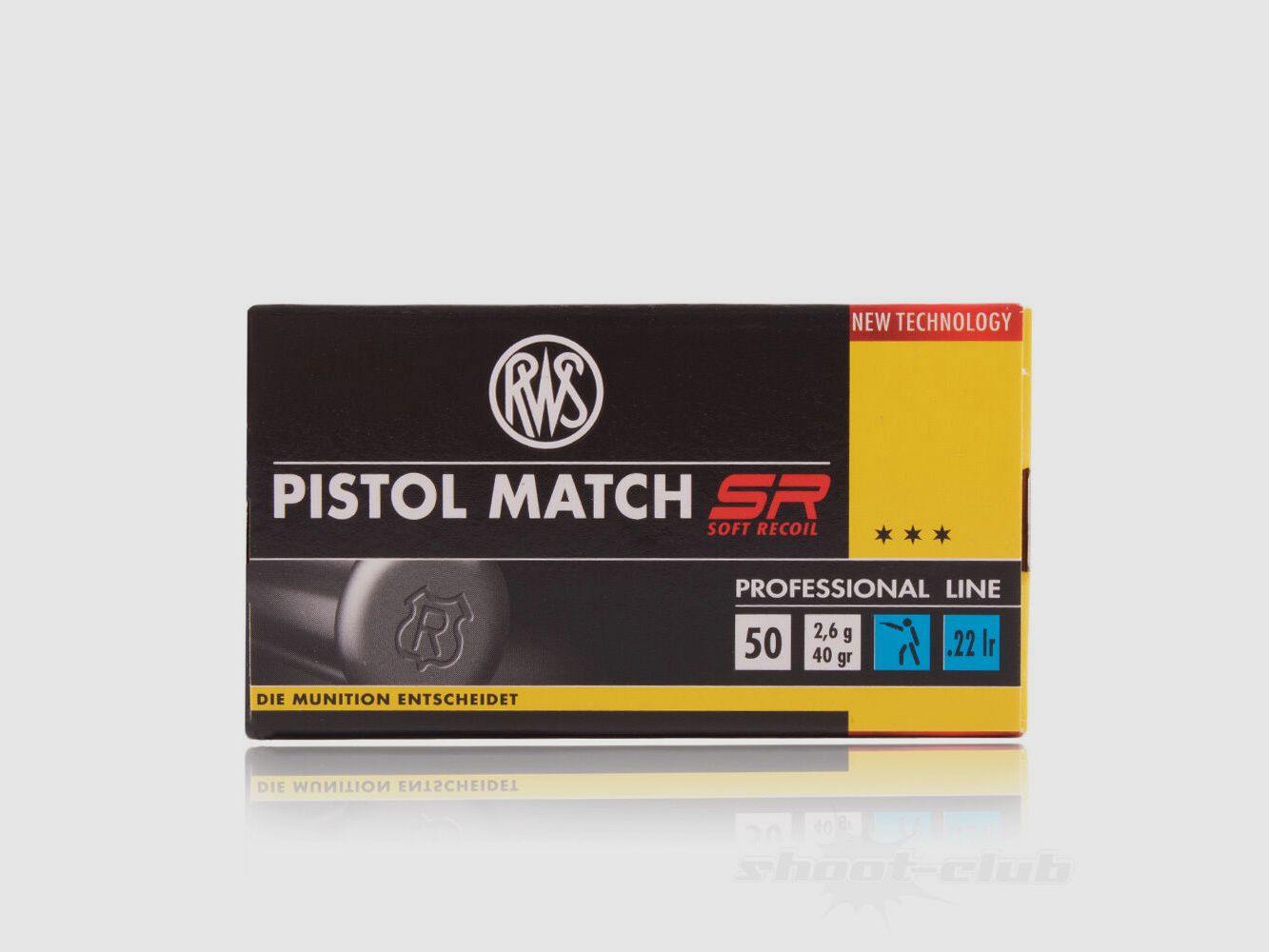 RWS Pistol Match SR LRN 40grs 50St .22lr