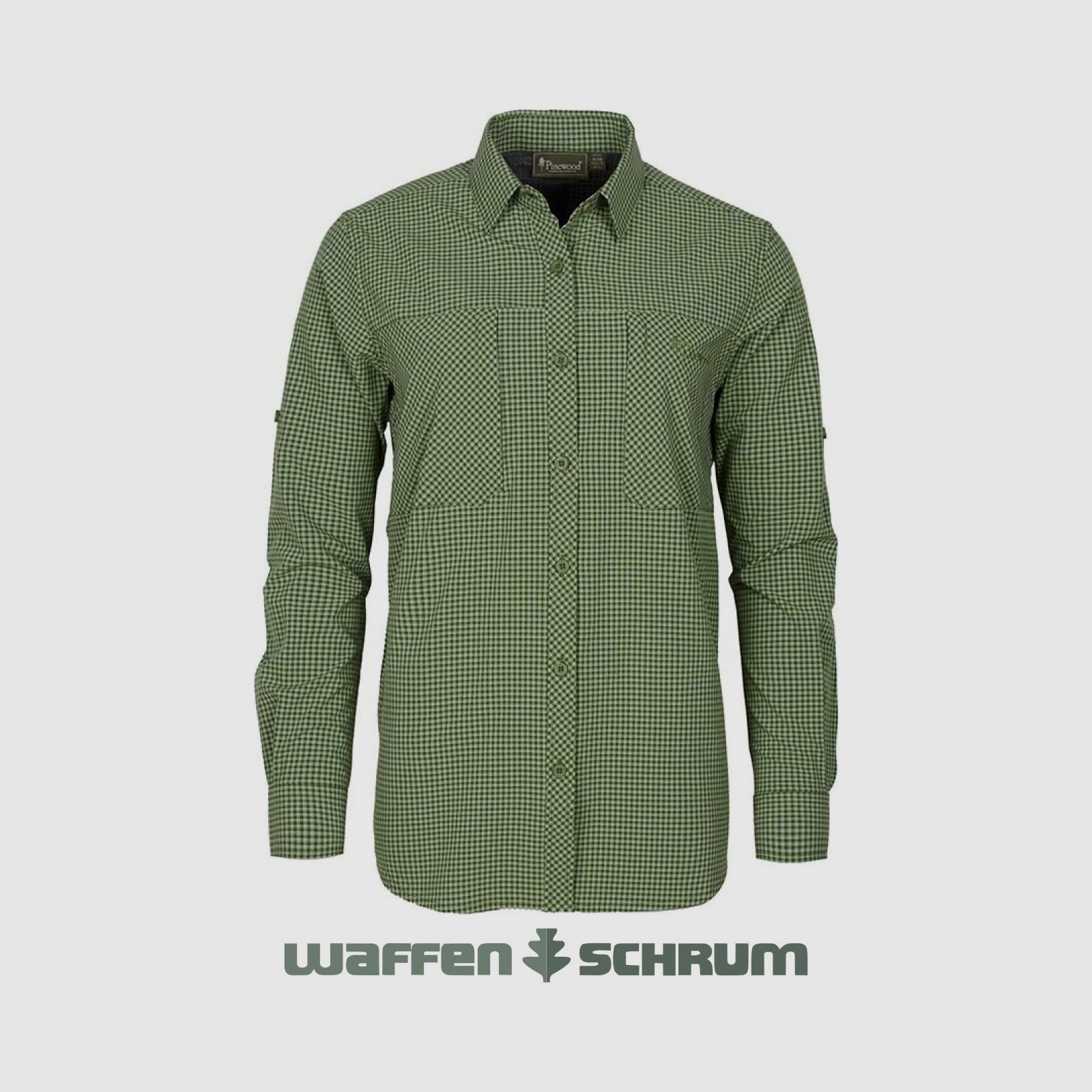 Pinewood Bluse Nature Safe Pine Green/ Offwhite