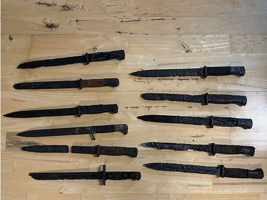XXL Kovolut Bajonette 2. Weltkrieg WW2 Bodenfunde