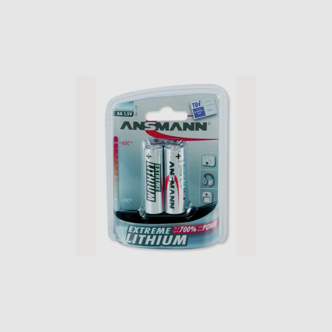 2x ANSMANN Extreme Lithium Batterie 1,5 V Mignon AA