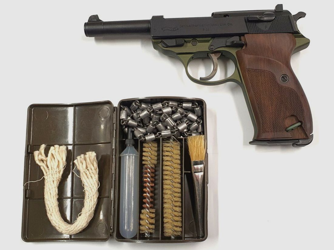 Walther / Schwaben Arms GmbH Sonderedition Pistole Walther P38 im Kleeblatt Grün