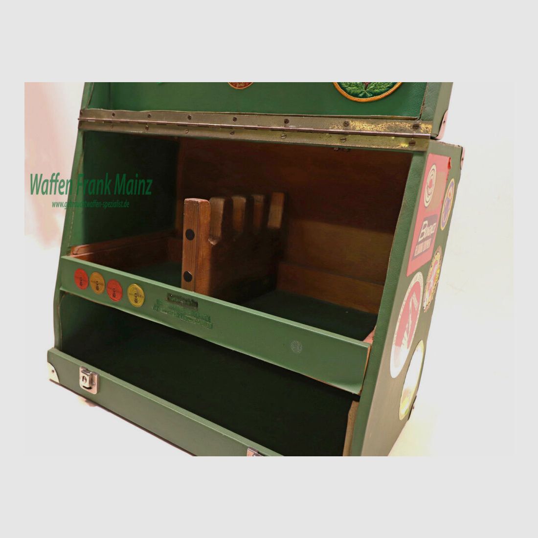 Cajas de Pistoleras de Madera Alemanas Diversas con Telescopio para 4 Pistolas