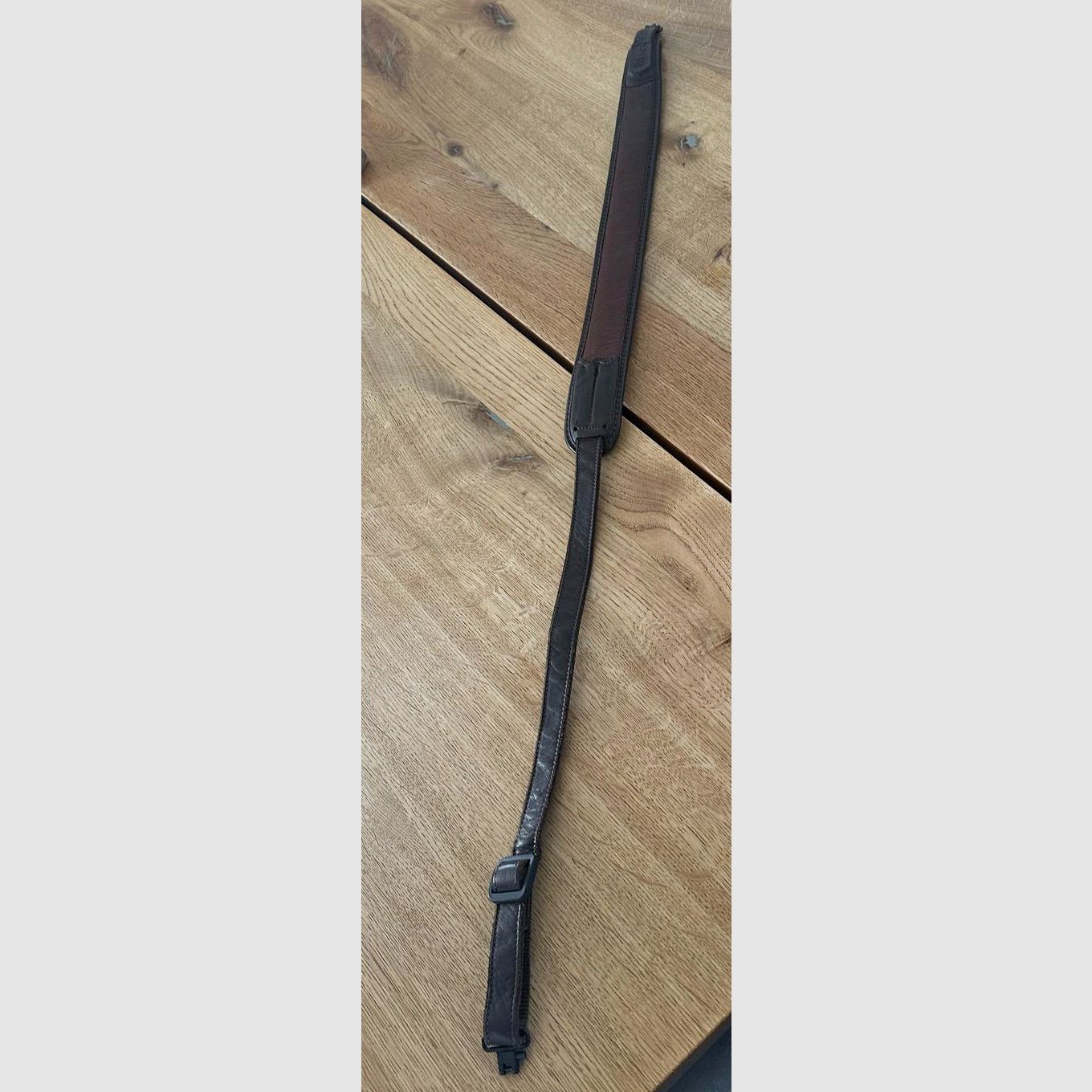 Blaser Gewehrriemen Leder Braun mit Schnellverschlüssen