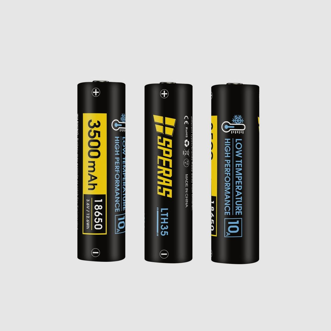 Batteria Speras LTH35 10A 3500 mAh a bassa temperatura