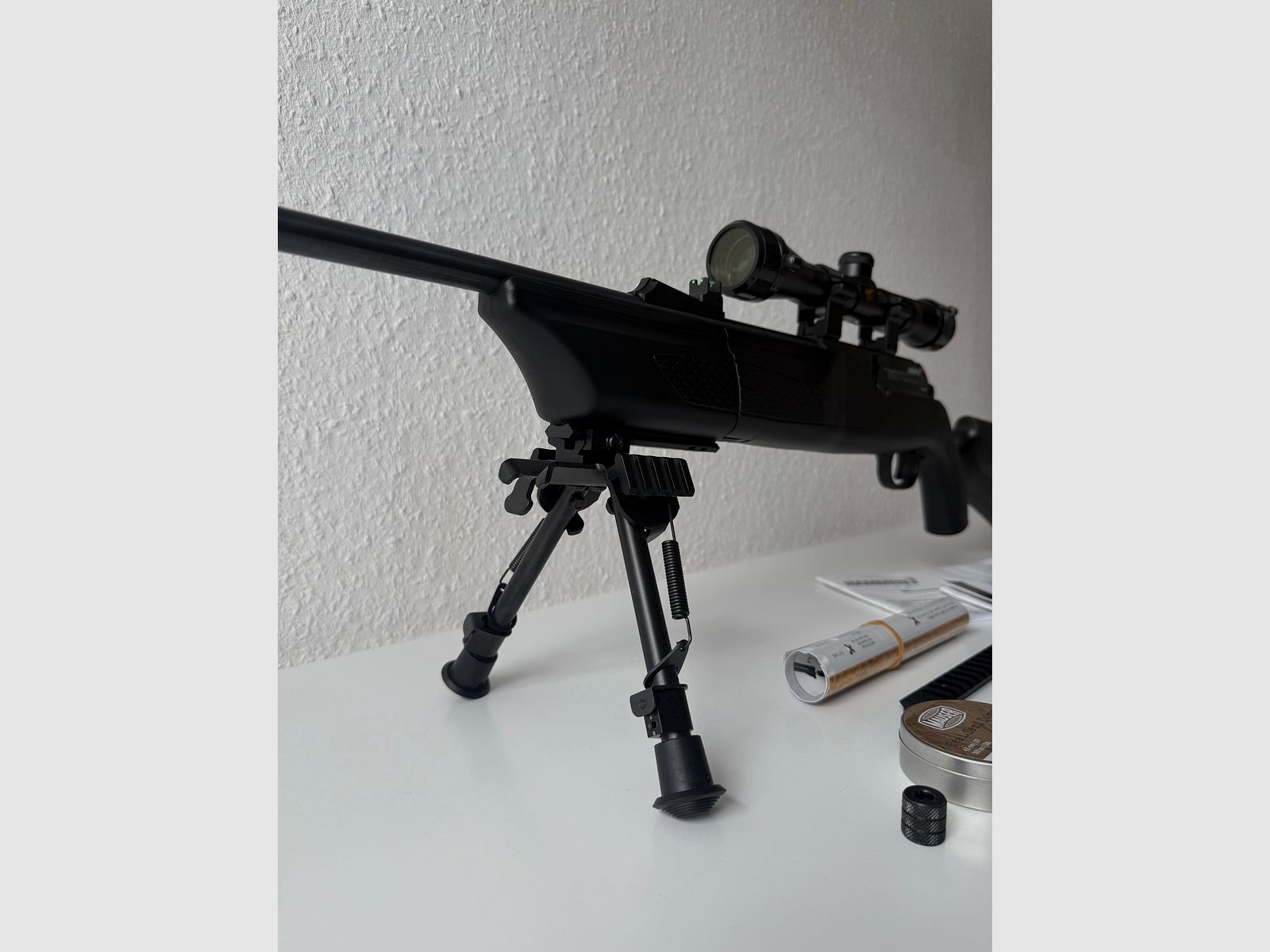 Hämmerli 850 AirMagnum + standaard + richtkijker + demper