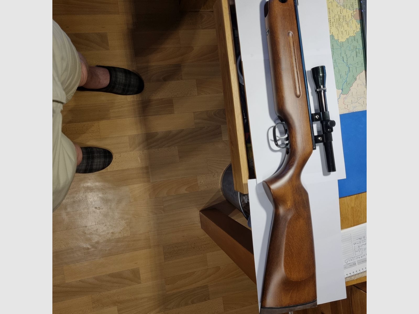 Weihrauch HW 35  4,5 mm oude uitvoering, beukenhouten kolf, ZF Supersight,