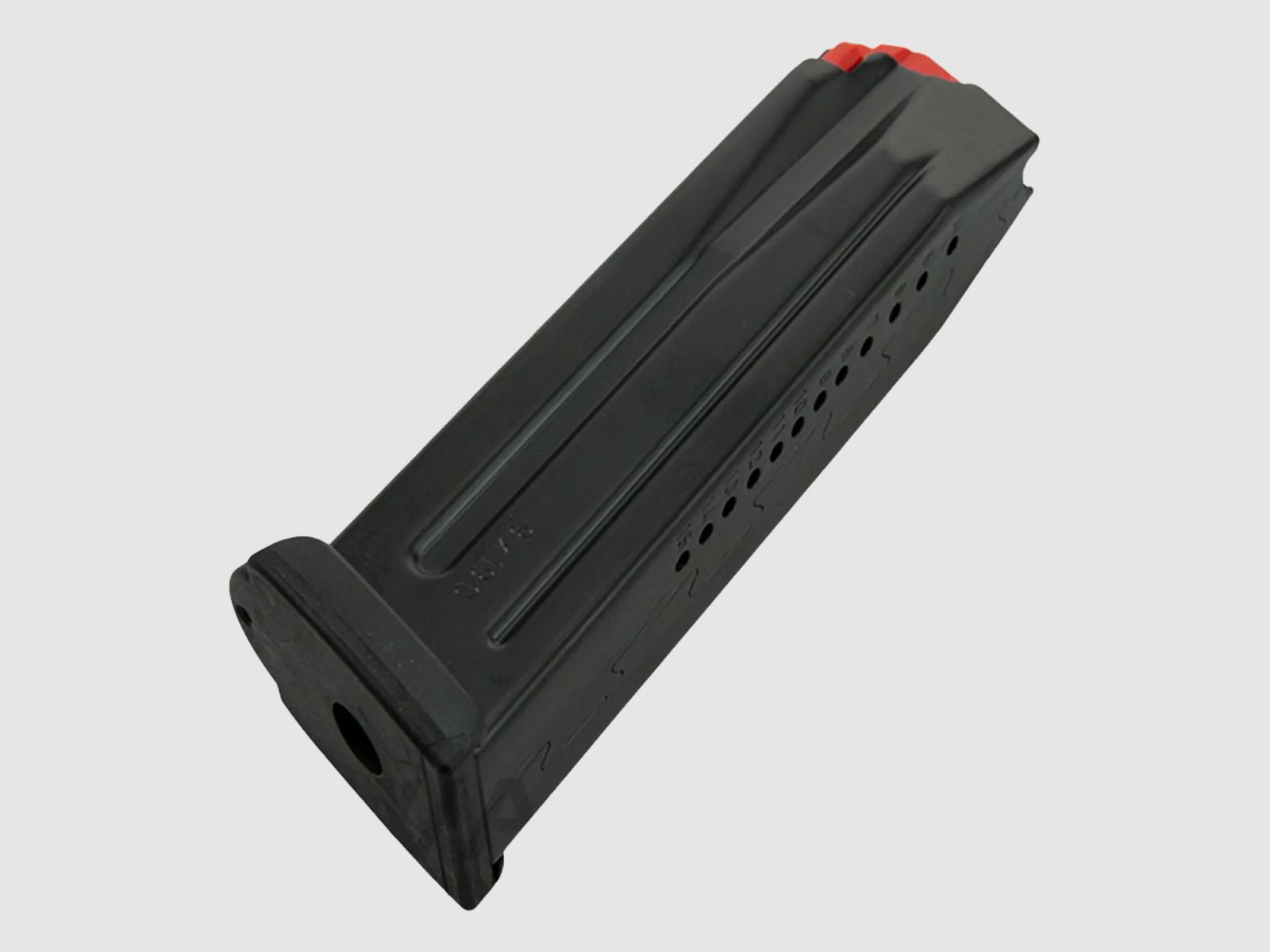 H&K Magazin 15 Schuss für SFP9 9mm Luger Roter Zubringer