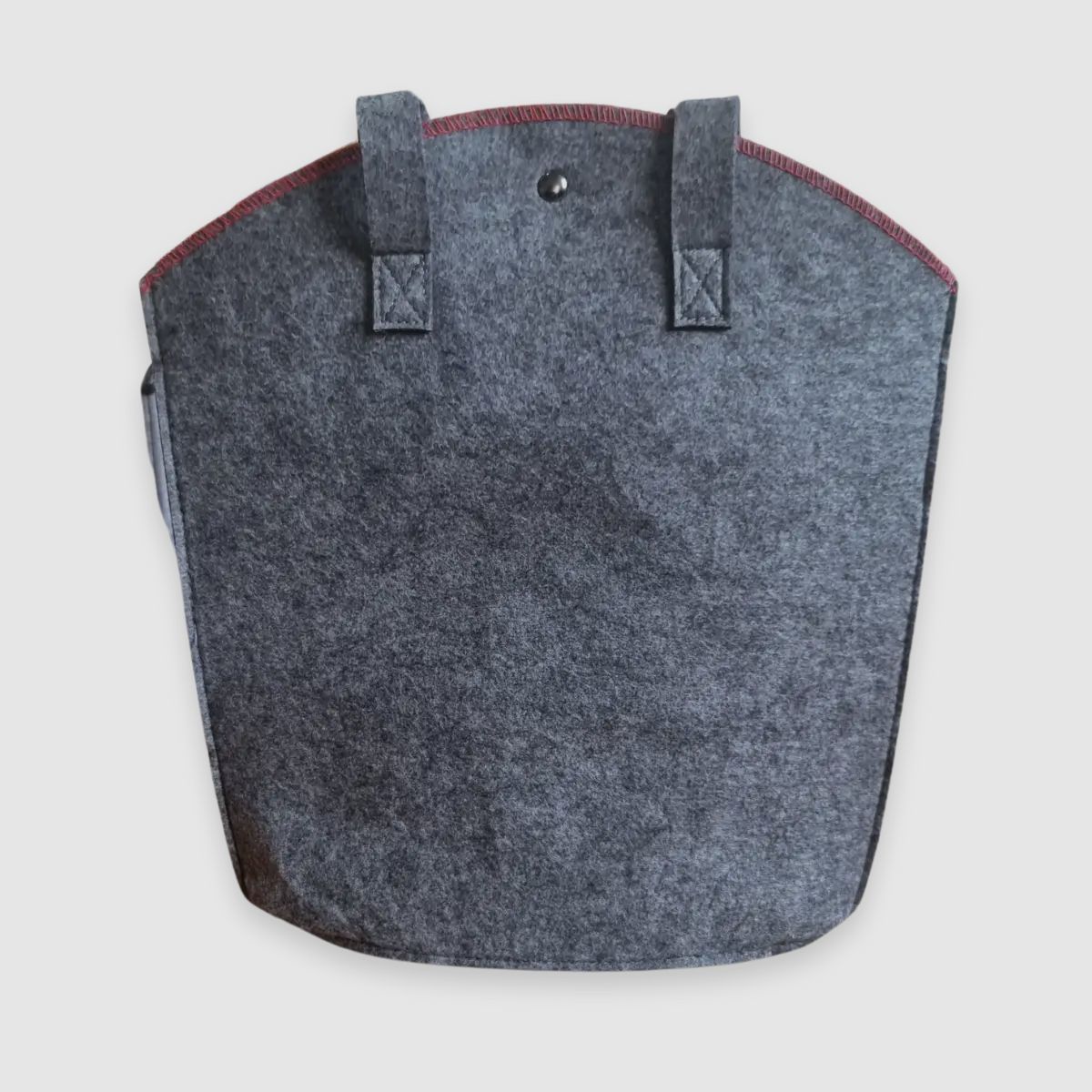 Felt bag with deer head emblem