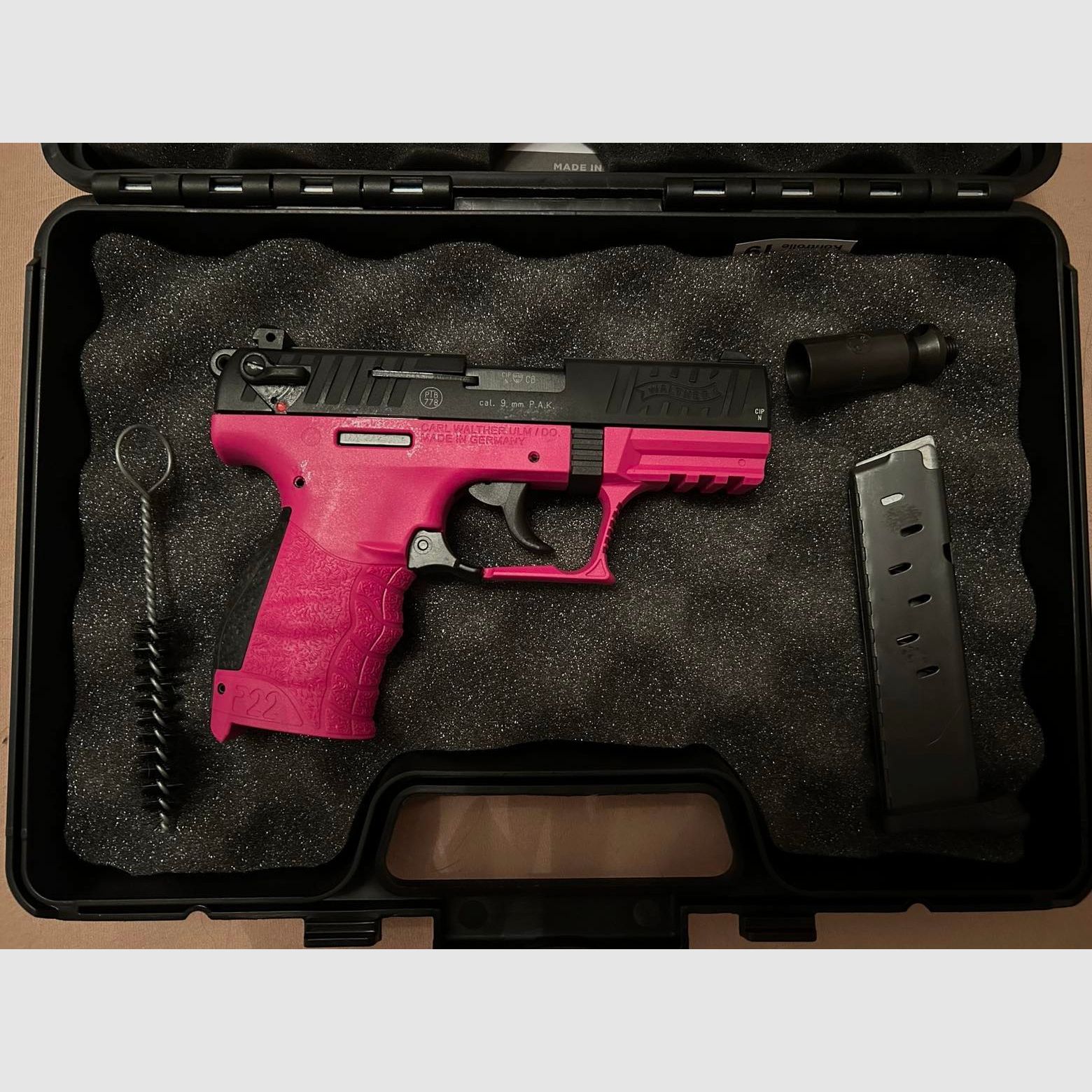 Walther P22Q pistolet alarmowy 9mm P.A.K. wildberry