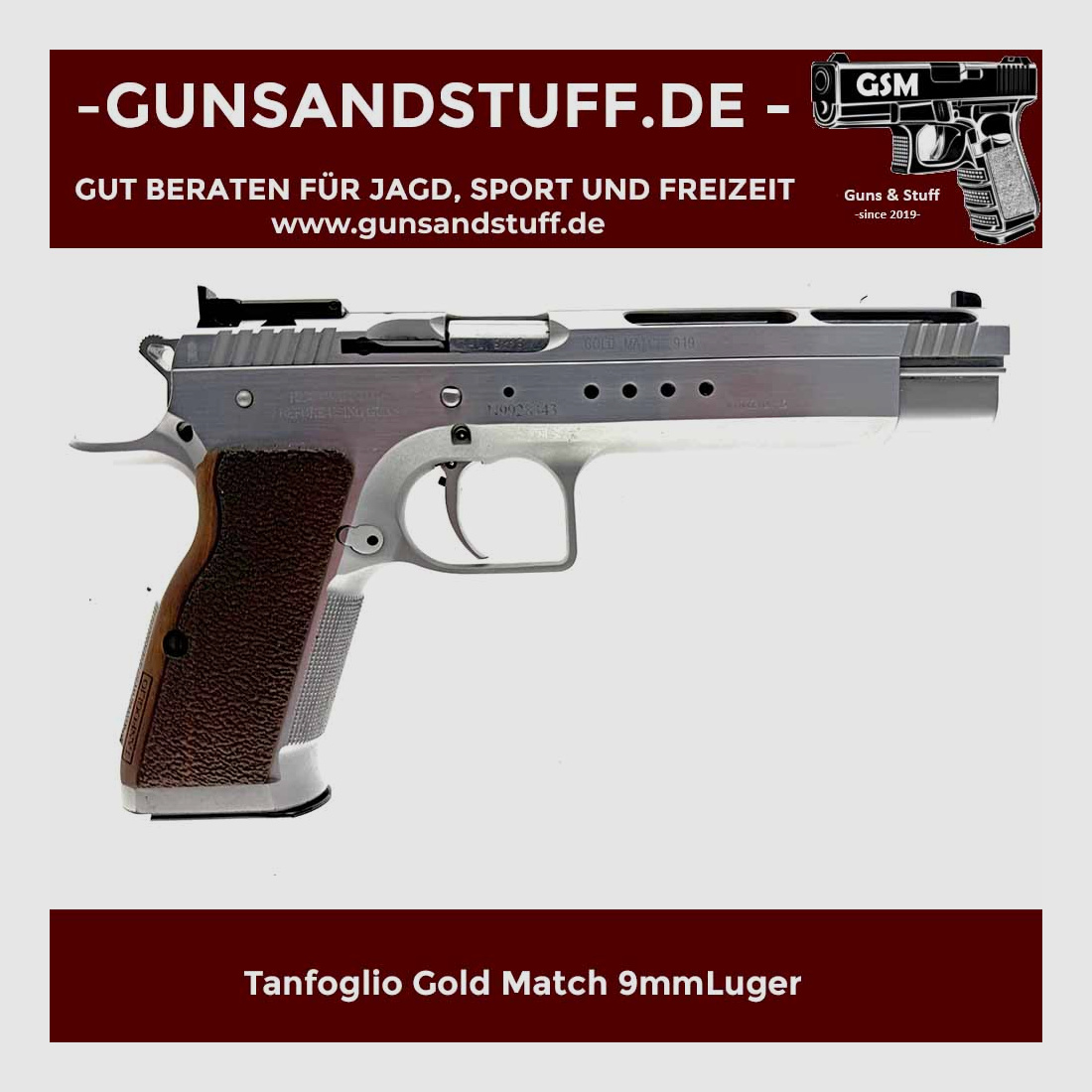 TANFOGLIO GOLD MATCH P19 9mmLuger