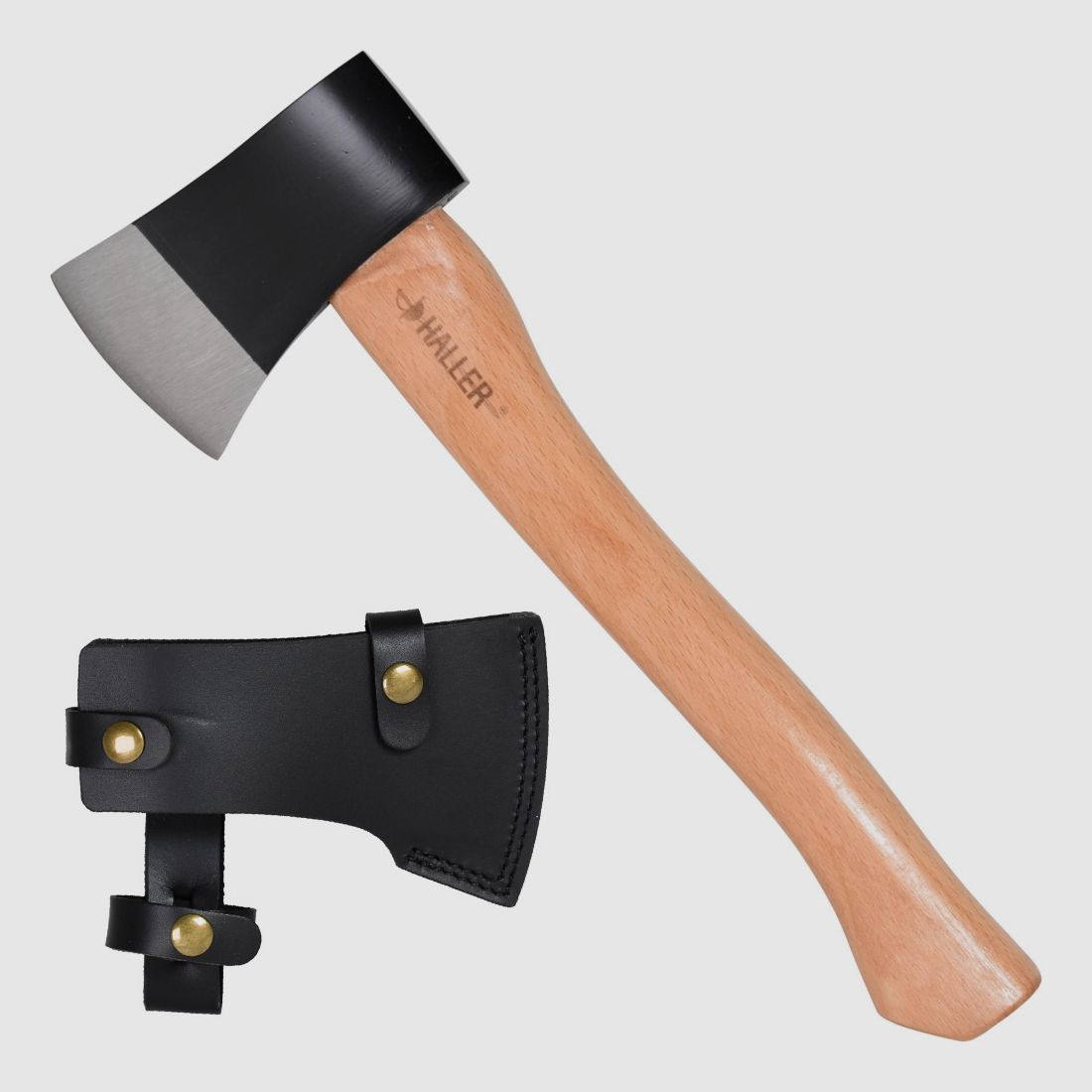 Axt mit Leder-Schutz Lnge 360mm Gewicht 620g
