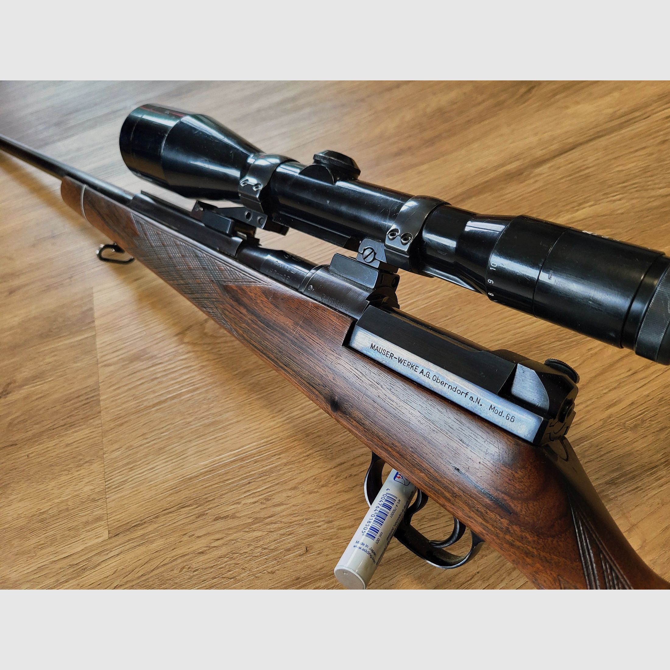 Mauser 66 mit Glas und Montage in 7x66 SEH