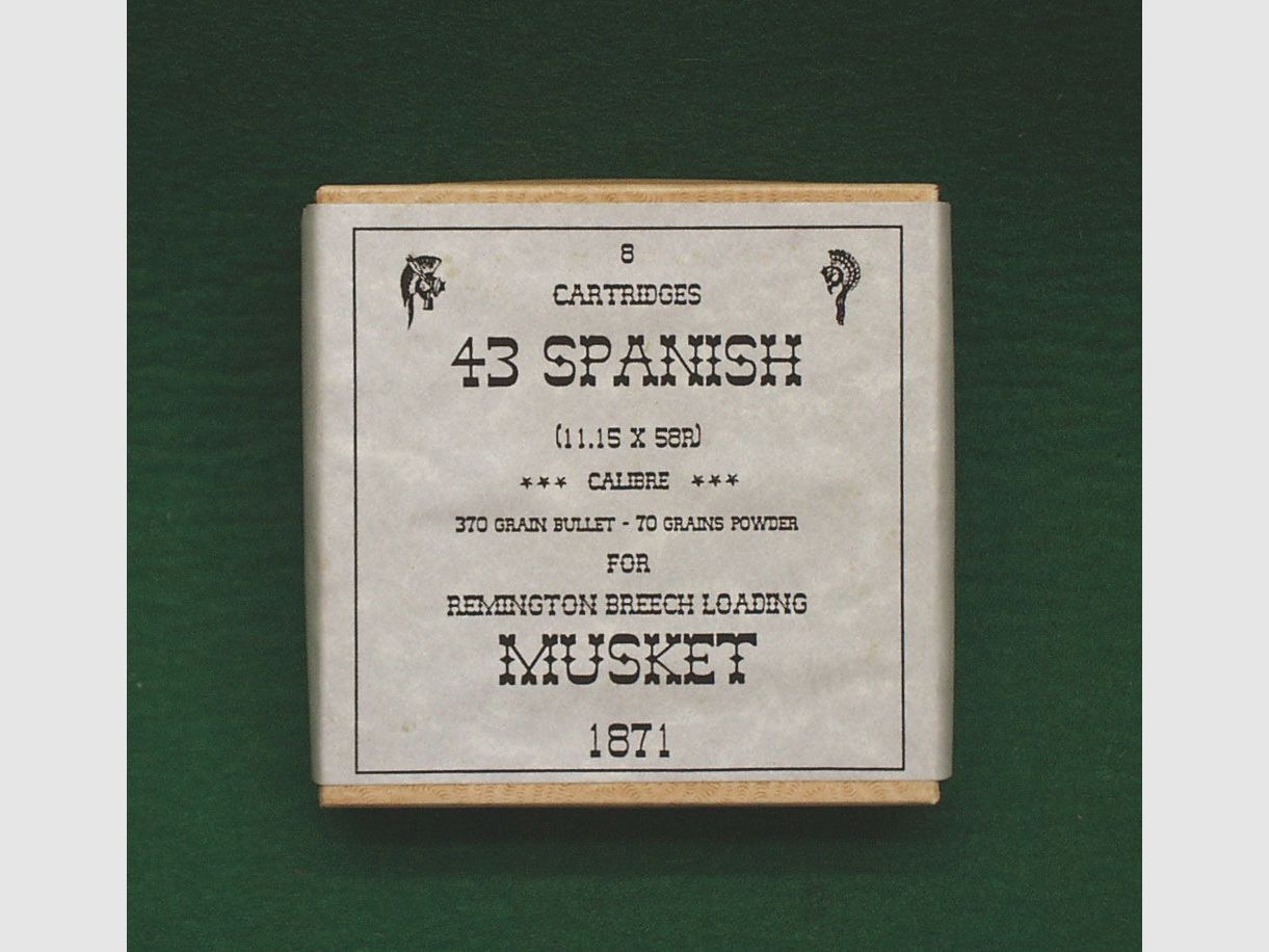 Replika Patronenschachteln .43 Spanish