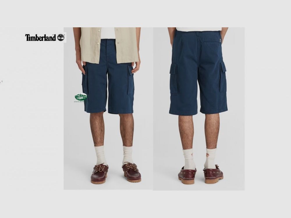 TIMBERLAND Short Cargo pour Homme en Twill Bleu Marine