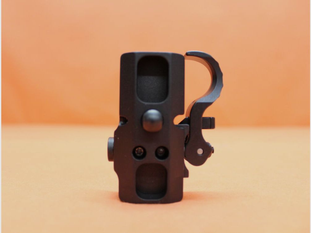 Adaptador de bípode Recknagel Era-Tac QD (T1390-0013) con palanca, tipo Harris para perfil Picatinny (con anilla para correa)