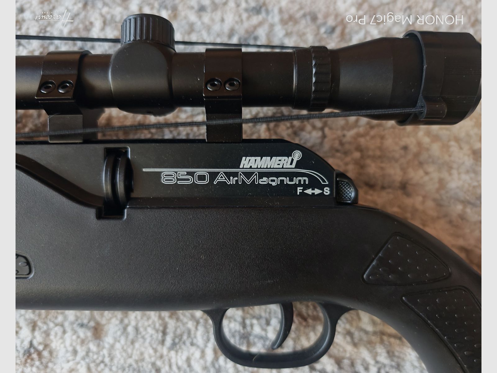 Hämmerli 850 CO2 carabine à air beaucoup d'accessoires, comme neuve !