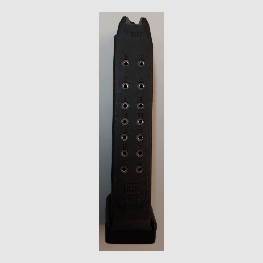 Glock magazine 19 rounds (17+2) 9x19/9mm Para for Glock 17 pistol