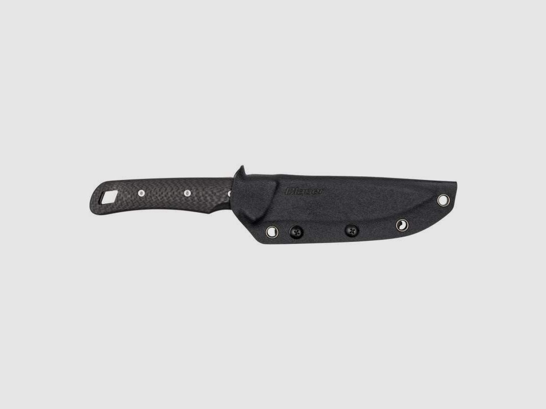 Vielseitiges Jagdmesser Blaser Ultimate Carbon 110, 11cm Hartes Kydex-Etui mit Gürtelclip, 109g, Bild 3 von 3