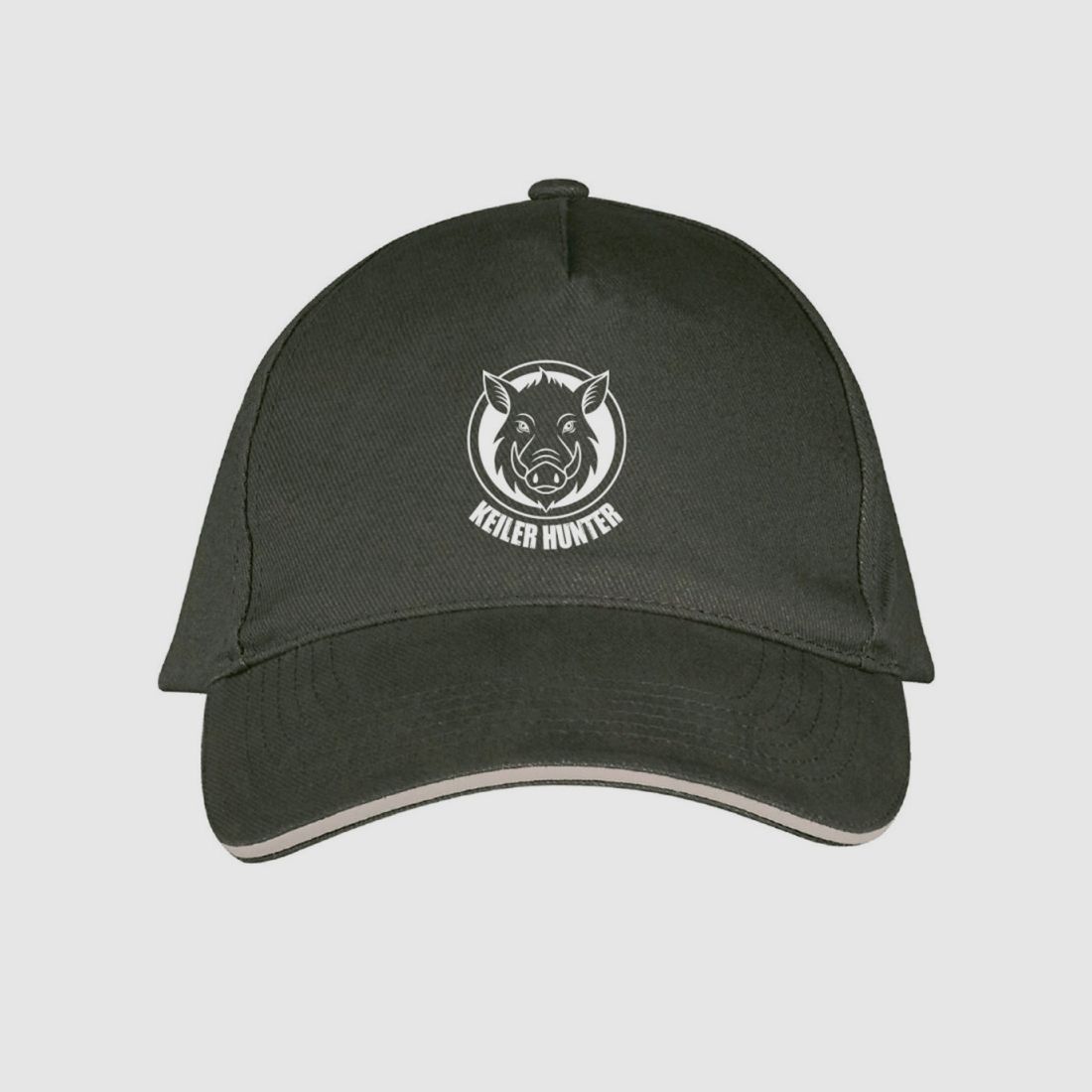 Keiler Hunter Army/Beige Schirmmütze aus gebürsteter Baumwolle, Bild 2 von 5