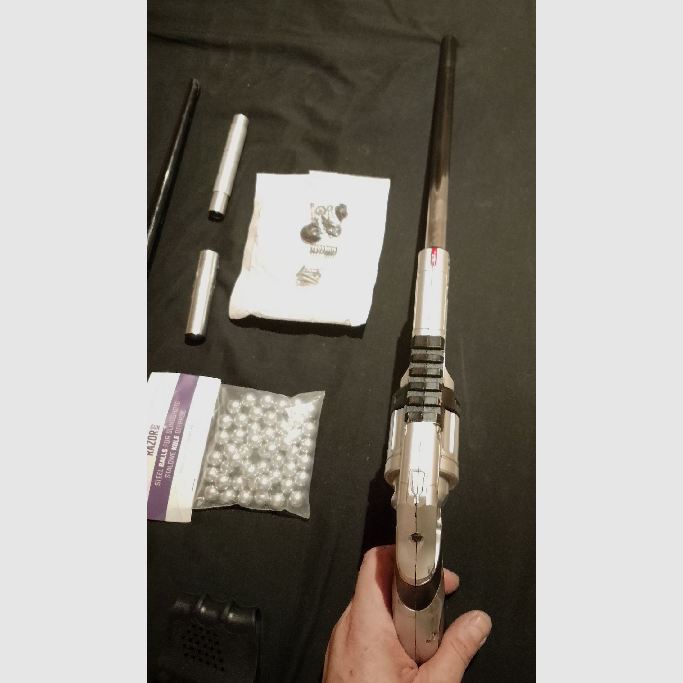 Custom T4e HDR50 RAM Paintball Marker Cal .50 Long Run Rifle long barrel Big Power kit full Open DIY defective project steel balls balls steel