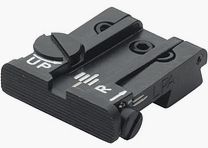 LPA TPU92BE07 adjustable micrometer rear sight for Beretta 92, 96, 98, M9, Stock, Brigadier, 90Two – Black sight picture