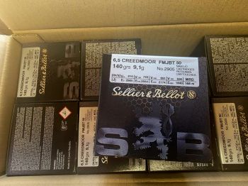 S&B 6,5mm Creedmoor 140grs FMJ 50 St.