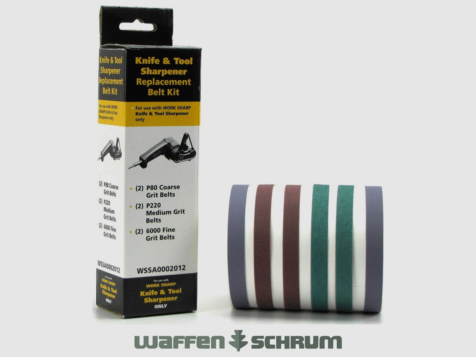 Conjunto de bandas de lijado Work Sharp / 2x grano P80/P220/P6000