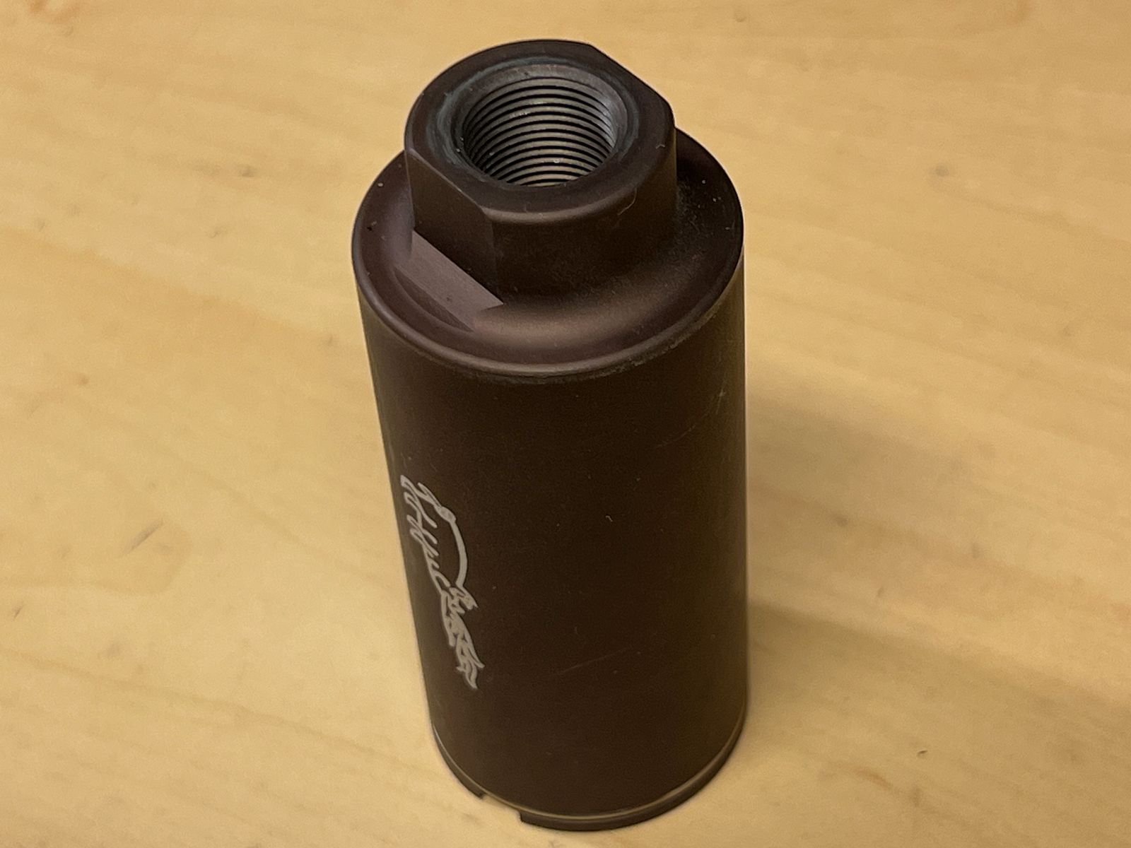 Compensateur Noveske KFH pour Airsoft avec filetage négatif M14 version métal bronze