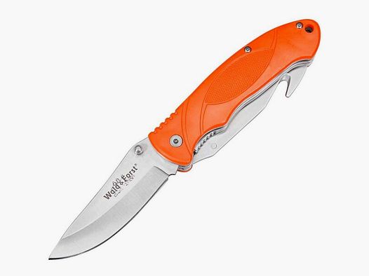 Einhand-Jagdmesser orange mit Säge