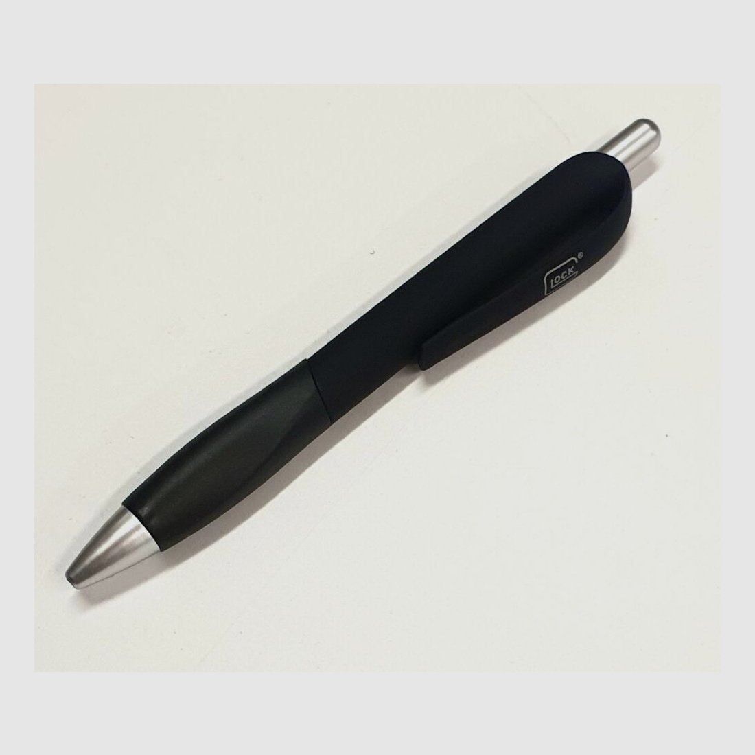 Glock Original GLOCK Perfection Kugelschreiber / ballpoint pen mit Glock Logo auf dem Halter