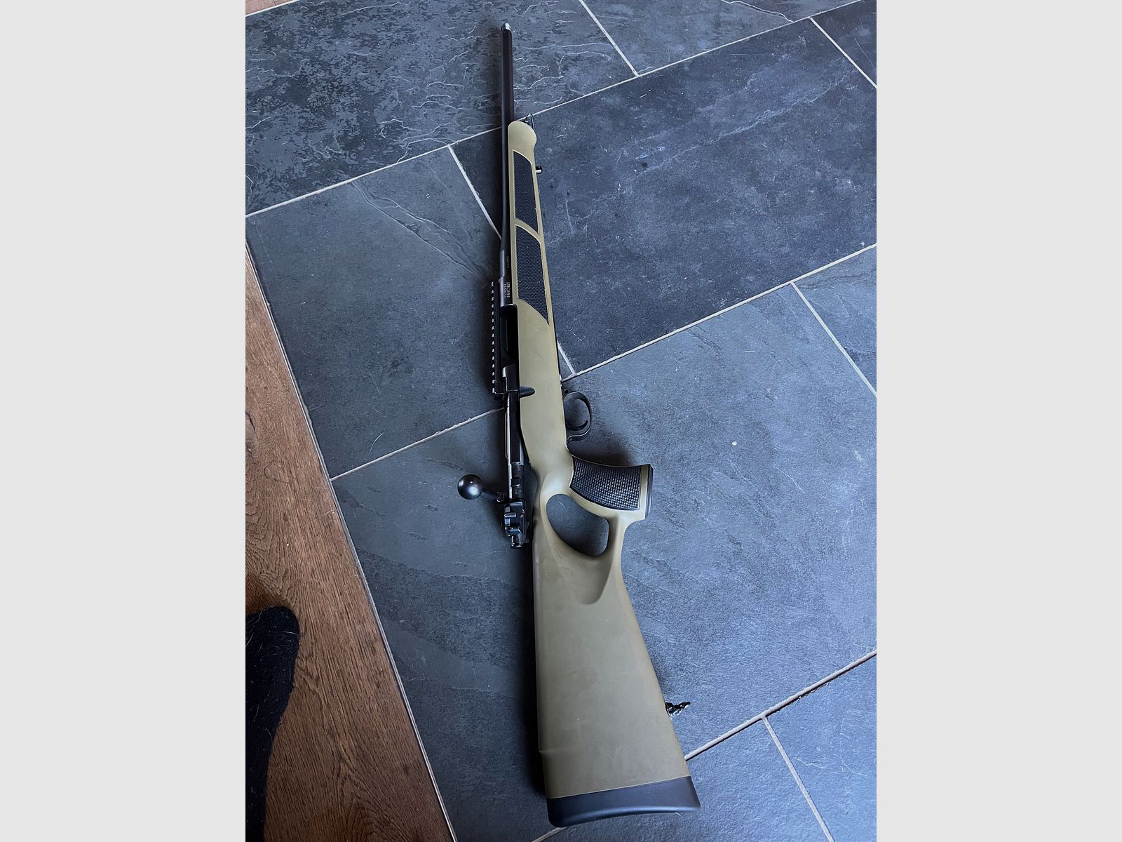 Repeater rifle 9.3x62 as new, threaded, hole stock, 98 system
