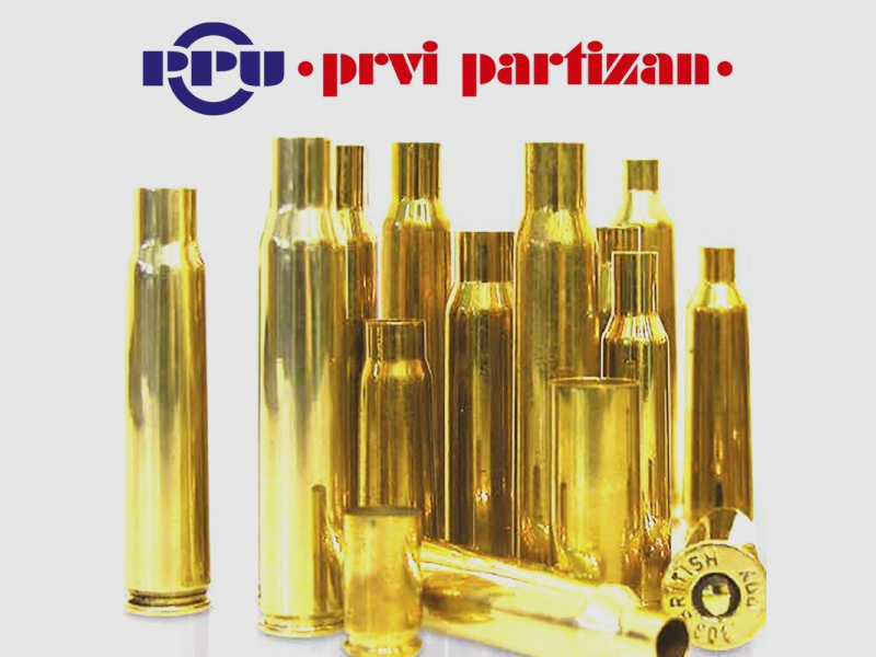 50 Stück > NEUE PPU / PrviPartizan Langwaffenhülsen .222 Rem. Boxerzündung Unprimed Brass #C032