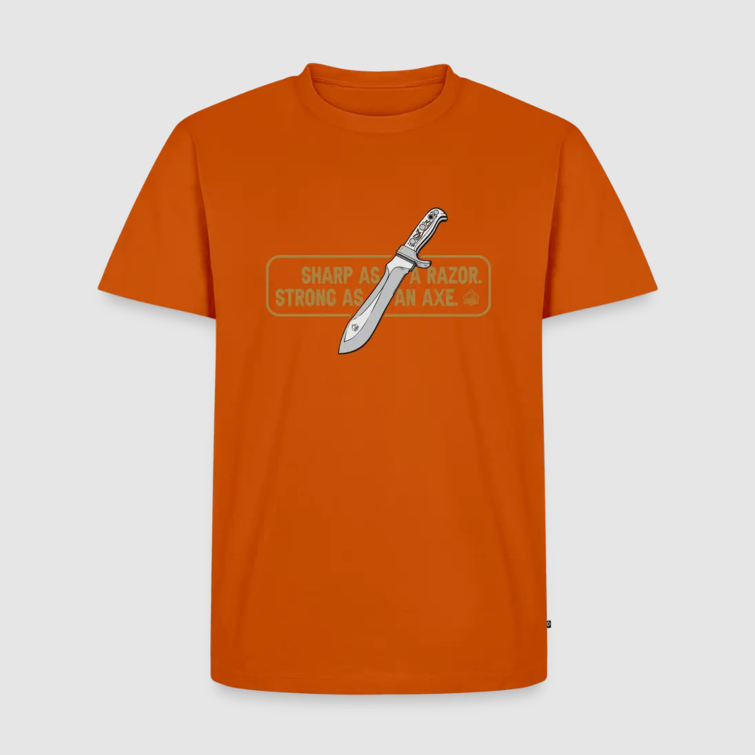 PUMA Heren Premium T-Shirt "White Hunter Sharp & Strong"
